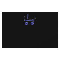 Black and Blue Baby Stroller. Personalized Flyer