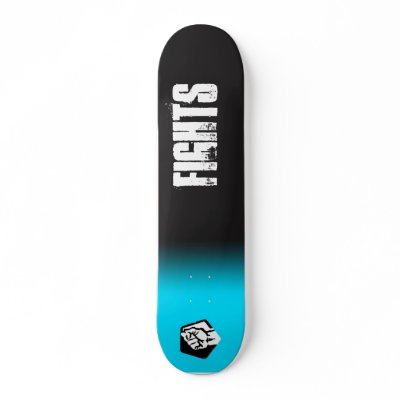 Black and blue fights skate decks by 12ali1