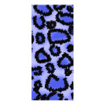 Black and Blue Leopard Print Pattern. Announcements
