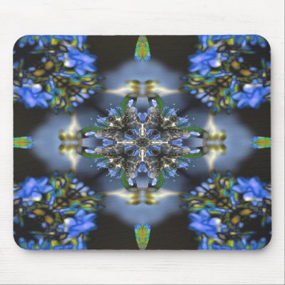 Black and Blue Mouse Mats by skytopian