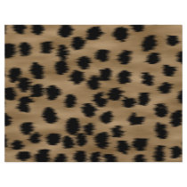 Black and Brown Cheetah Print Pattern. Flyer Design