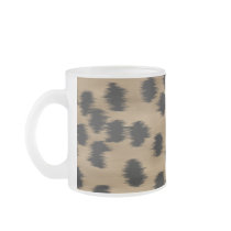 Black and Brown Cheetah Print Pattern. Mugs