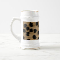 Black and Brown Cheetah Print Pattern. Mugs
