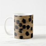 Black and Brown Cheetah Print Pattern. Mugs