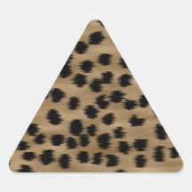 Black and Brown Cheetah Print Pattern. Stickers