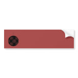 Black and Burgundy Red Christmas Bauble. Bumper Stickers