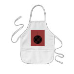 Black and Burgundy Red Christmas Bauble. Custom aprons