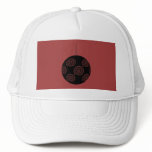 Black and Burgundy Red Christmas Bauble. Custom hats