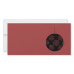 Black and Burgundy Red Christmas Bauble. Custom photo cards