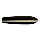 black and cream-ish board skate board