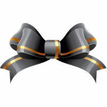 Black and Gold Bow Acrylic Cut Outs