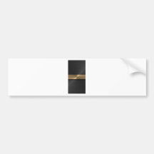 Black And Gold Bumper Stickers