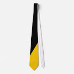 Black and Gold Diagonal-Striped Tie