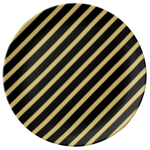 Black And Gold Dinner Plates, Black And Gold Party Plates