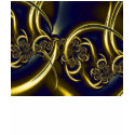 Black And Gold Fractal Art t-shirts