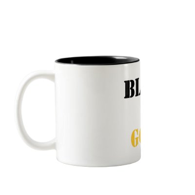 Black and Gold Coffee Mug by mjc8693