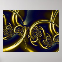 Black And Gold Poster