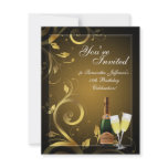 Black and Gold Swirl, Custom Birthday Party