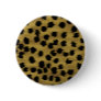 Black and Golden Brown Cheetah Print Pattern. Buttons