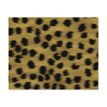 Black and Golden Brown Cheetah Print Pattern. Custom Flyer