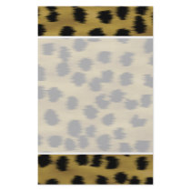 Black and Golden Brown Cheetah Print Pattern. Personalized Flyer