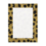 Black and Golden Brown Cheetah Print Pattern. Post Card