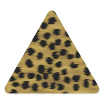 Black and Golden Brown Cheetah Print Pattern. Stickers