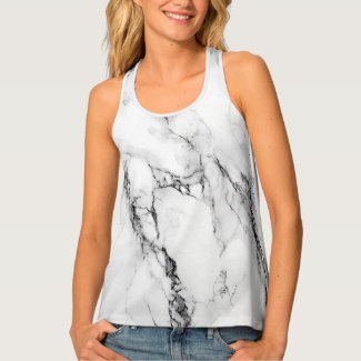 Black And Gray Grain Over White Background Tank Top