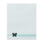 Black and Green Butterly Stationery Flyer