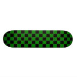 Black and Green Chequered Skateboard