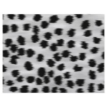 Black and Grey Cheetah Print Pattern. Full Color Flyer