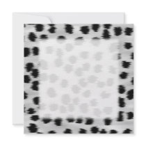 Black and Grey Cheetah Print Pattern. Invite