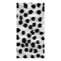Black and Grey Cheetah Print Pattern. Customised Photo Card