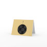 Black and Grey Christmas Bauble on Gold. Cards