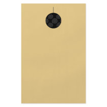 Black and Grey Christmas Bauble on Gold. Full Color Flyer