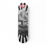 Black and Grey Sacred Heart skateboards