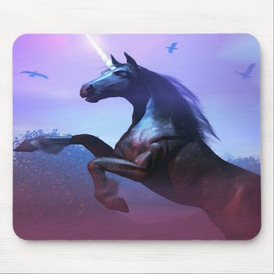 Black and Majestic Mousepad by DragonCat