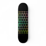 Black and Multicolor Seahorse Pattern.