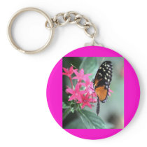 Black and Orange Butterfly Keychain