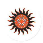Black and Orange Sun
