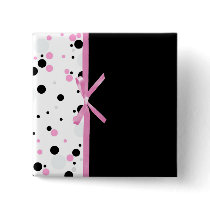 Black and Pink Polka Dot Design