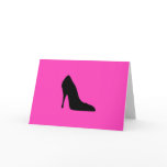 Black and Pink Pumps Card