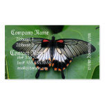 Black and Pink Swallowtail Butterfly Business Card