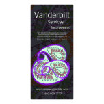 Black and Purple Paisley Rack Card