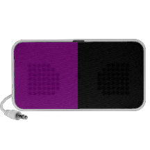 Black and Purple Split Color Notebook Speaker