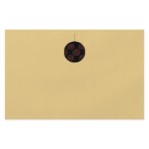 Black and Red Christmas Bauble on Gold Colour Personalised Flyer