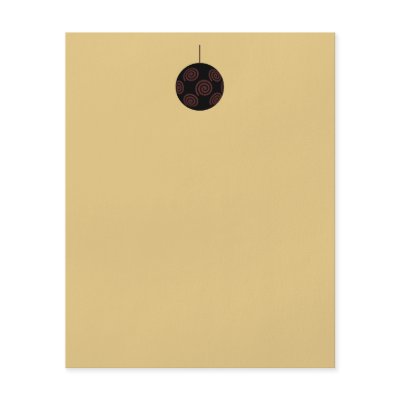 Black and Red Christmas Bauble on Gold Colour Flyer Design by Graphics_By_Metarla