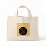 Black and Red Christmas Bauble on Gold. Custom bags