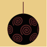 Black and Red Christmas Bauble on Gold. Custom photo sculptures