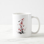Black and Red Flowers Mug
